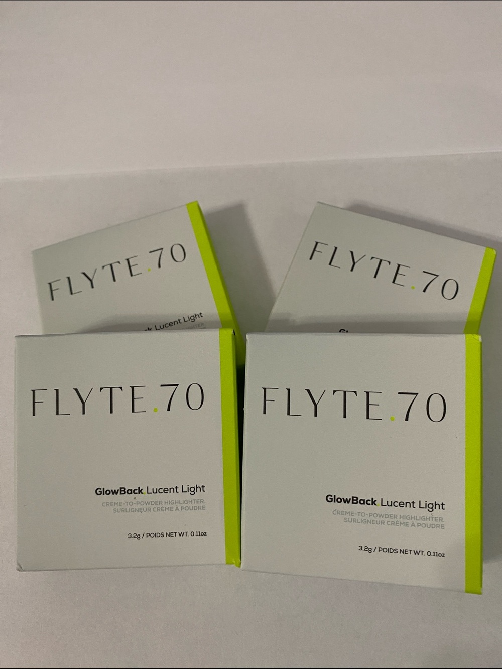 FLYTE.70 GlowBack.Lucent Light Just Like Heaven Set of 4 (MSRP $144)